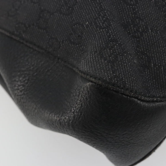 GUCCI GG Canvas Shoulder Bag Black 101971 Auth ep15619