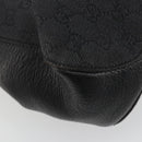 GUCCI GG Canvas Shoulder Bag Black 101971 Auth ep15619-16