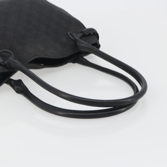 GUCCI GG Canvas Shoulder Bag Black 101971 Auth ep15619