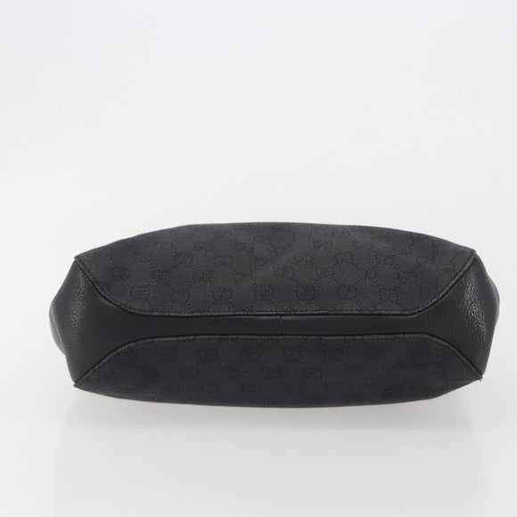 GUCCI GG Canvas Shoulder Bag Black 101971 Auth ep15619