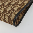 Christian Dior Trotter Canvas Shoulder Bag Beige Gold Auth ep15620A-9