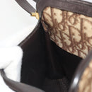Christian Dior Trotter Canvas Shoulder Bag Beige Gold Auth ep15620A-19