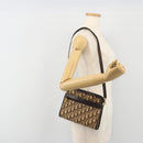 Christian Dior Trotter Canvas Shoulder Bag Beige Gold Auth ep15620A-20