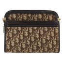 Christian Dior Trotter Canvas Shoulder Bag Beige Gold Auth ep15620A-13