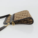 Christian Dior Trotter Canvas Shoulder Bag Beige Gold Auth ep15620A-4