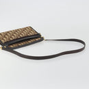 Christian Dior Trotter Canvas Shoulder Bag Beige Gold Auth ep15620A-7