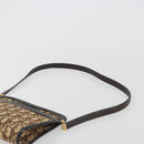 Christian Dior Trotter Canvas Shoulder Bag Beige Gold Auth ep15620A-8