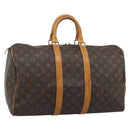 LOUIS VUITTON Monogram Keepall 45 Boston Bag M41428 LV Auth ep15621-1