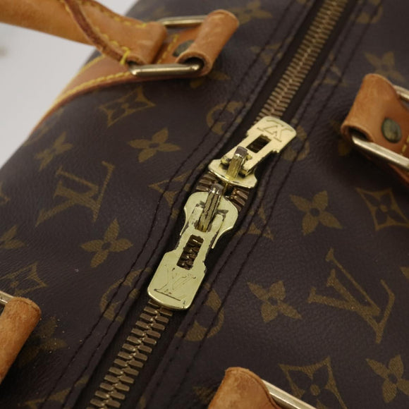 LOUIS VUITTON Monogram Keepall Bandouliere 55 Boston Bag M41414 LV Auth ep15622