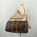 LOUIS VUITTON Monogram Keepall Bandouliere 55 Boston Bag M41414 LV Auth ep15622-24