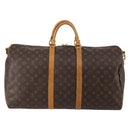 LOUIS VUITTON Monogram Keepall Bandouliere 55 Boston Bag M41414 LV Auth ep15622-2