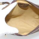 GUCCI GG Supreme Web Sherry Line Shoulder Bag PVC Beige Gold Auth ep15625-11