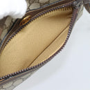 GUCCI GG Supreme Web Sherry Line Shoulder Bag PVC Beige Gold Auth ep15625-21