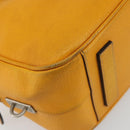 PRADA Hand Bag Leather Yellow Silver Auth ep15629-14
