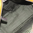 PRADA Hand Bag Leather Yellow Silver Auth ep15629-11