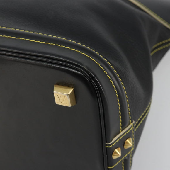 LOUIS VUITTON Suhari Lockit PM Hand Bag Leather Black M91888 LV Auth ep15631