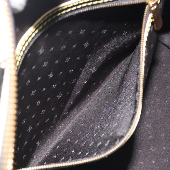 LOUIS VUITTON Suhari Lockit PM Hand Bag Leather Black M91888 LV Auth ep15631