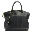 LOUIS VUITTON Suhari Lockit PM Hand Bag Leather Black M91888 LV Auth ep15631-13