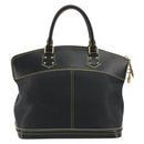 LOUIS VUITTON Suhari Lockit PM Hand Bag Leather Black M91888 LV Auth ep15631-2