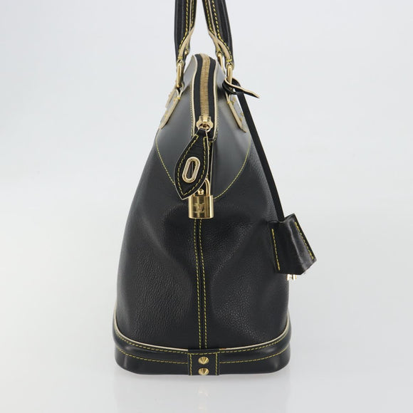 LOUIS VUITTON Suhari Lockit PM Hand Bag Leather Black M91888 LV Auth ep15631
