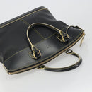 LOUIS VUITTON Suhari Lockit PM Hand Bag Leather Black M91888 LV Auth ep15631-6