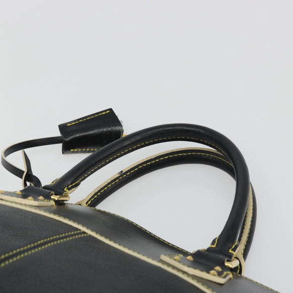 LOUIS VUITTON Suhari Lockit PM Hand Bag Leather Black M91888 LV Auth ep15631