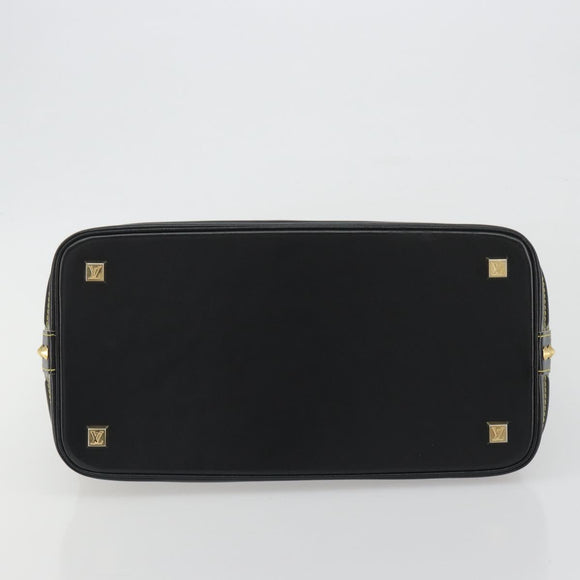 LOUIS VUITTON Suhari Lockit PM Hand Bag Leather Black M91888 LV Auth ep15631
