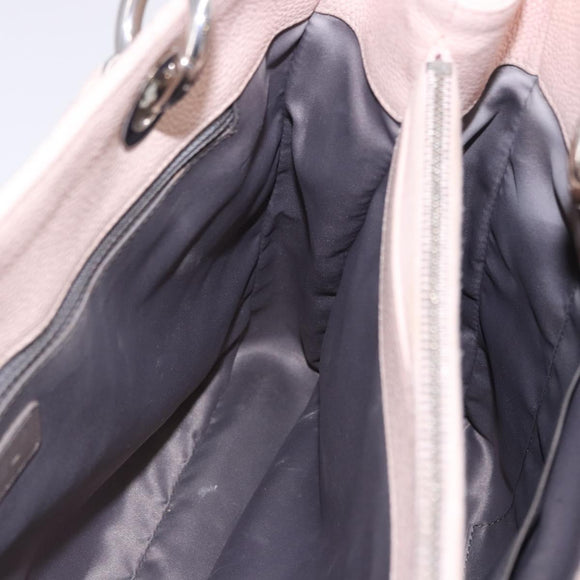CHANEL Matelasse COCO Mark Chain Tote Bag Caviar Skin Pink CC Auth ep15632V