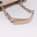 CHANEL Matelasse COCO Mark Chain Tote Bag Caviar Skin Pink CC Auth ep15632V-7