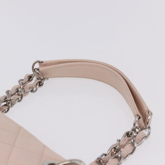CHANEL Matelasse COCO Mark Chain Tote Bag Caviar Skin Pink CC Auth ep15632V