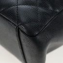CHANEL Matelasse COCO Mark Chain Bag Caviar Skin Black Silver CC Auth ep15633V-18