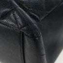 CHANEL Matelasse COCO Mark Chain Bag Caviar Skin Black Silver CC Auth ep15633V-20
