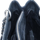 CHANEL Matelasse COCO Mark Chain Bag Caviar Skin Black Silver CC Auth ep15633V-24
