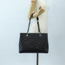 CHANEL Matelasse COCO Mark Chain Bag Caviar Skin Black Silver CC Auth ep15633V-28