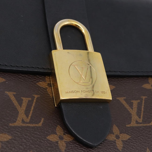 LOUIS VUITTON Monogram Rocky BB Hand Bag 2way Black M44141 LV Auth ep15635V