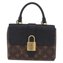 LOUIS VUITTON Monogram Rocky BB Hand Bag 2way Black M44141 LV Auth ep15635V-13