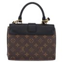 LOUIS VUITTON Monogram Rocky BB Hand Bag 2way Black M44141 LV Auth ep15635V-2