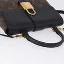 LOUIS VUITTON Monogram Rocky BB Hand Bag 2way Black M44141 LV Auth ep15635V-14