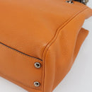 GUCCI Bamboo Hand Bag 2way Orange 336032 Auth ep15637A-17