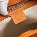 GUCCI Bamboo Hand Bag 2way Orange 336032 Auth ep15637A-19