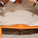 GUCCI Bamboo Hand Bag 2way Orange 336032 Auth ep15637A-11