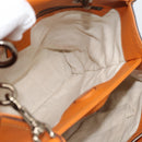 GUCCI Bamboo Hand Bag 2way Orange 336032 Auth ep15637A-20