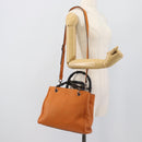 GUCCI Bamboo Hand Bag 2way Orange 336032 Auth ep15637A-26