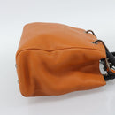 GUCCI Bamboo Hand Bag 2way Orange 336032 Auth ep15637A-4