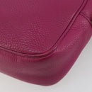 GUCCI Shoulder Bag Leather Purple Gold 308364 Auth ep15638-15