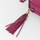GUCCI Shoulder Bag Leather Purple Gold 308364 Auth ep15638-10