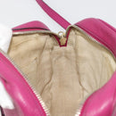 GUCCI Shoulder Bag Leather Purple Gold 308364 Auth ep15638-18