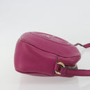 GUCCI Shoulder Bag Leather Purple Gold 308364 Auth ep15638-3
