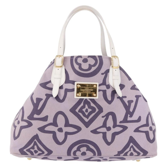 LOUIS VUITTON Cruise line Taicienne GM Bag Canvas Purple M95681 LV Auth ep15639A