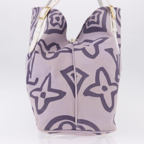 LOUIS VUITTON Cruise line Taicienne GM Bag Canvas Purple M95681 LV Auth ep15639A